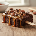 Caramel Turtle Brownie on a Stick - Pressed & Sweet Bakery